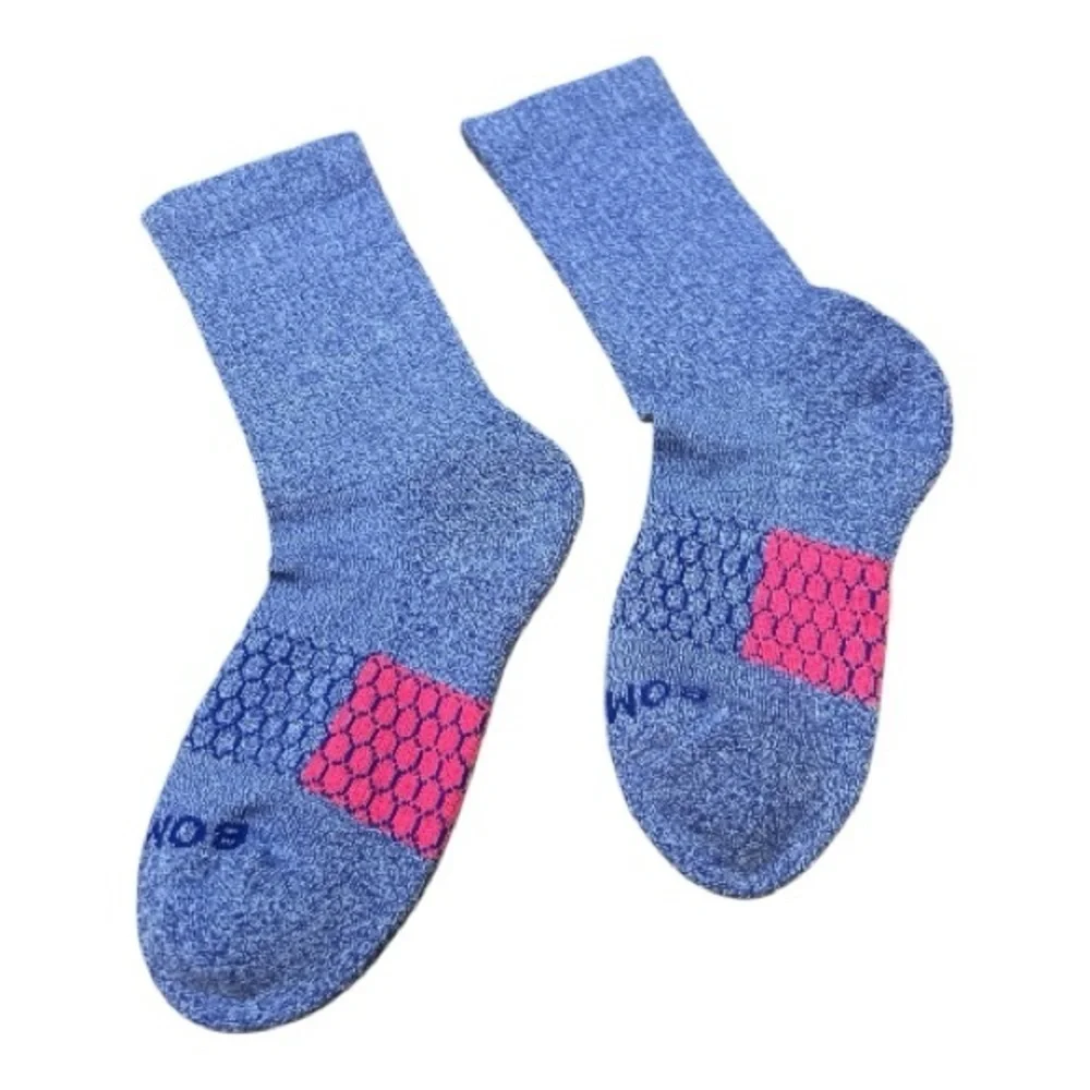 🆕Bombas Youth Marl Calf Socks Size:Youth 12T - Y3
